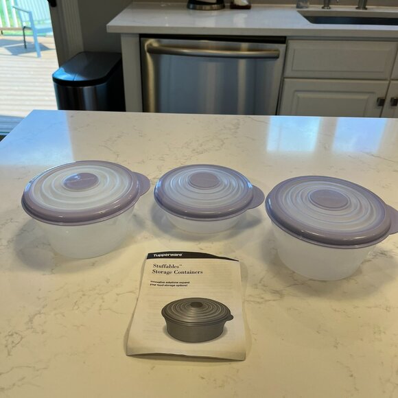 Never Used Tupperware Fridge Stackable & Stuffables Set - Picture 11 of 16